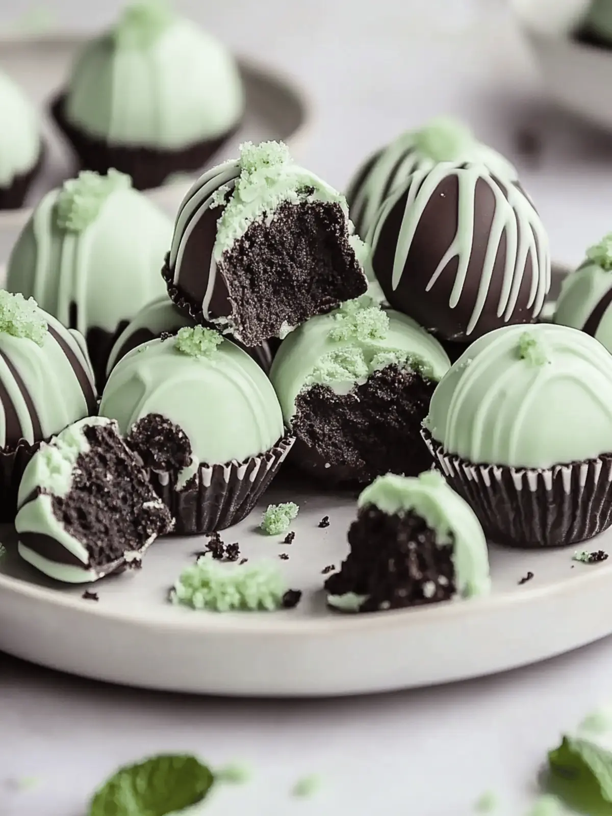 Mint Oreo Truffles
