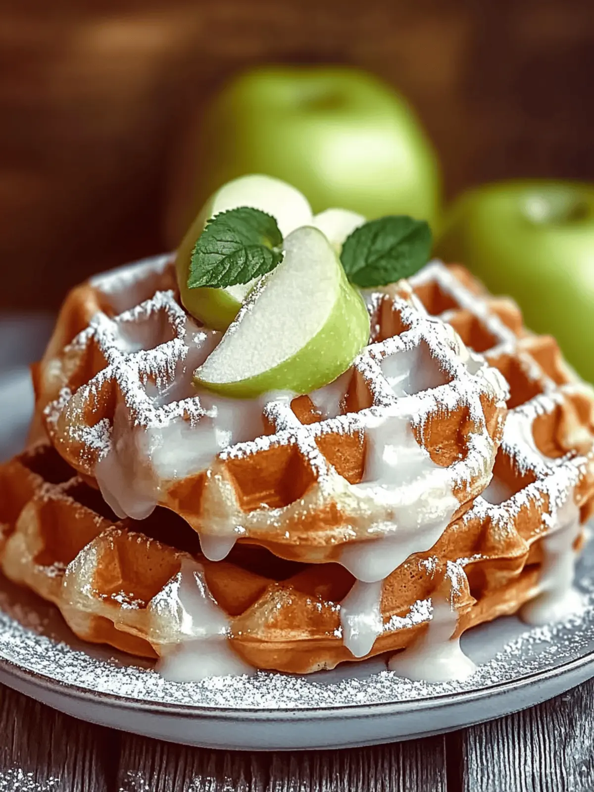 Apple Fritter Waffle Donuts