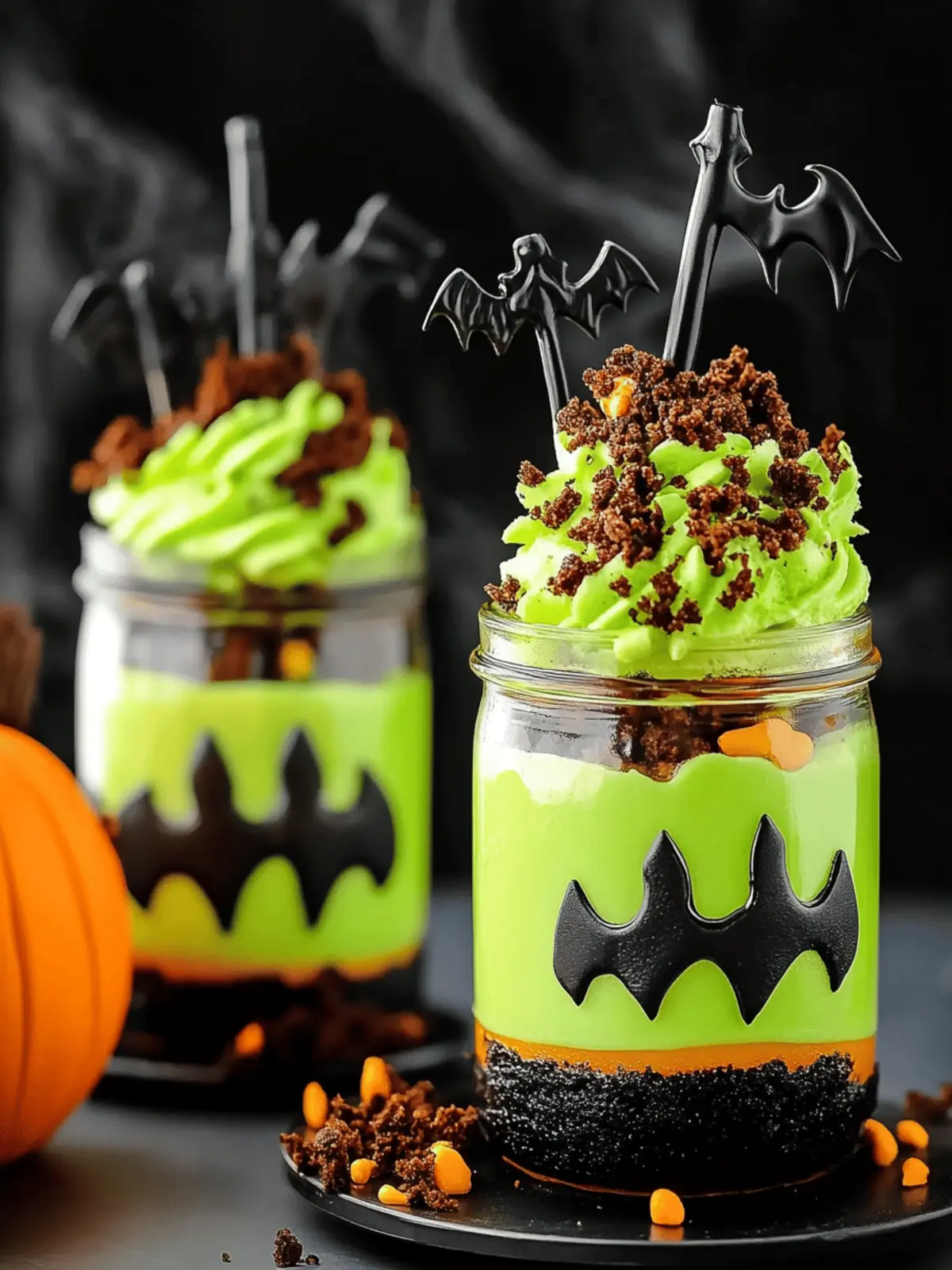 Witches’ Brew Halloween Cake Jars