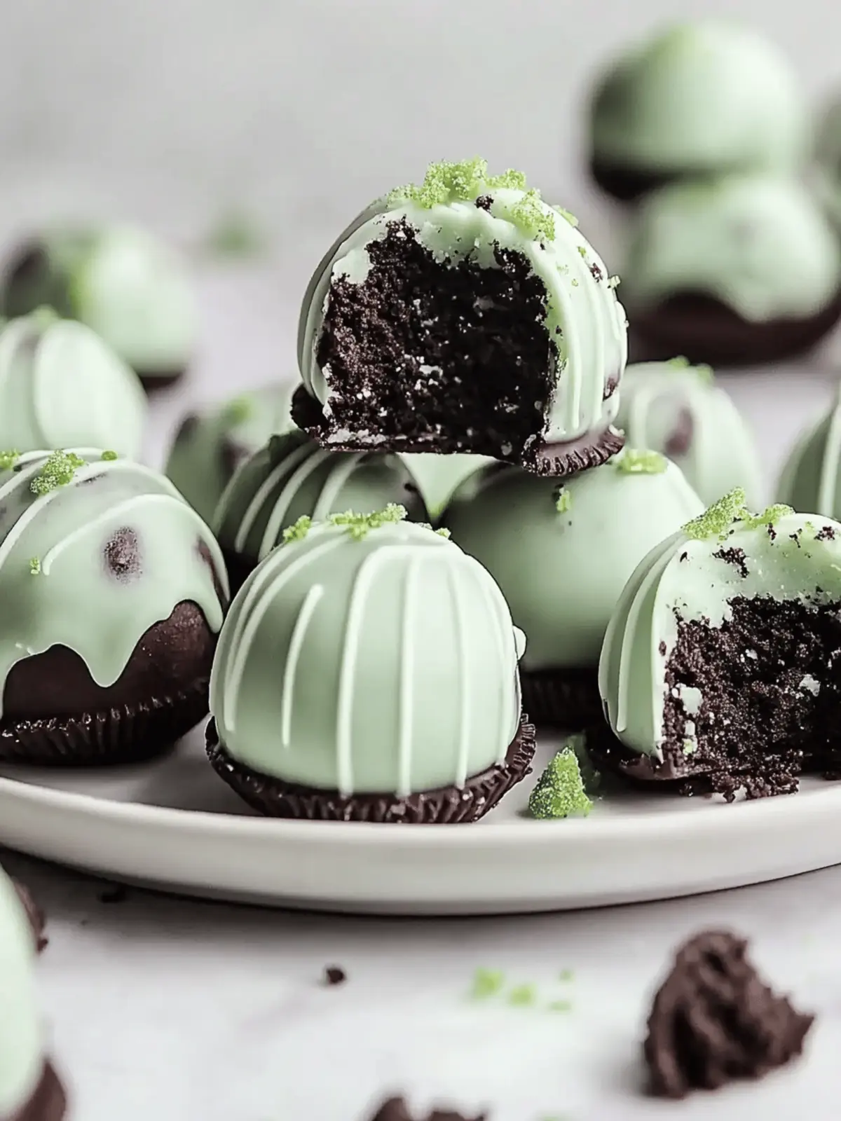 Mint Oreo Truffles