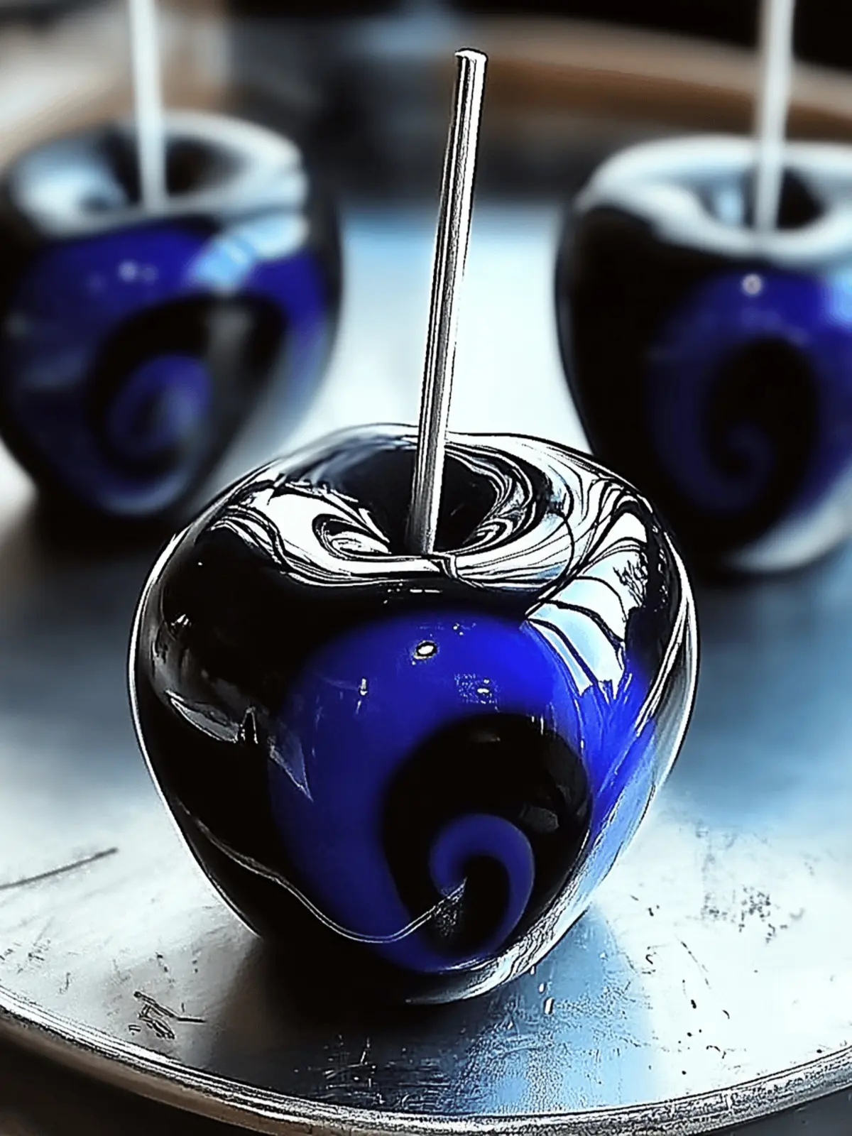 Spooky Black Swirl Candy Apples: Halloween Fun That's Delicious 5 Spooky Black Swirl Candy Apples