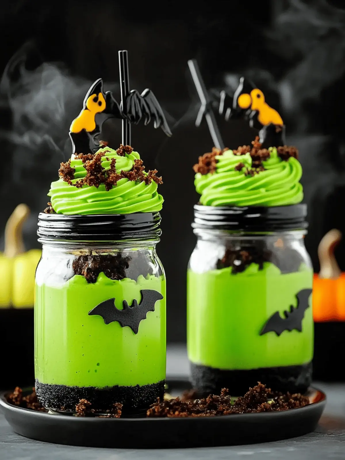 Witches’ Brew Halloween Cake Jars