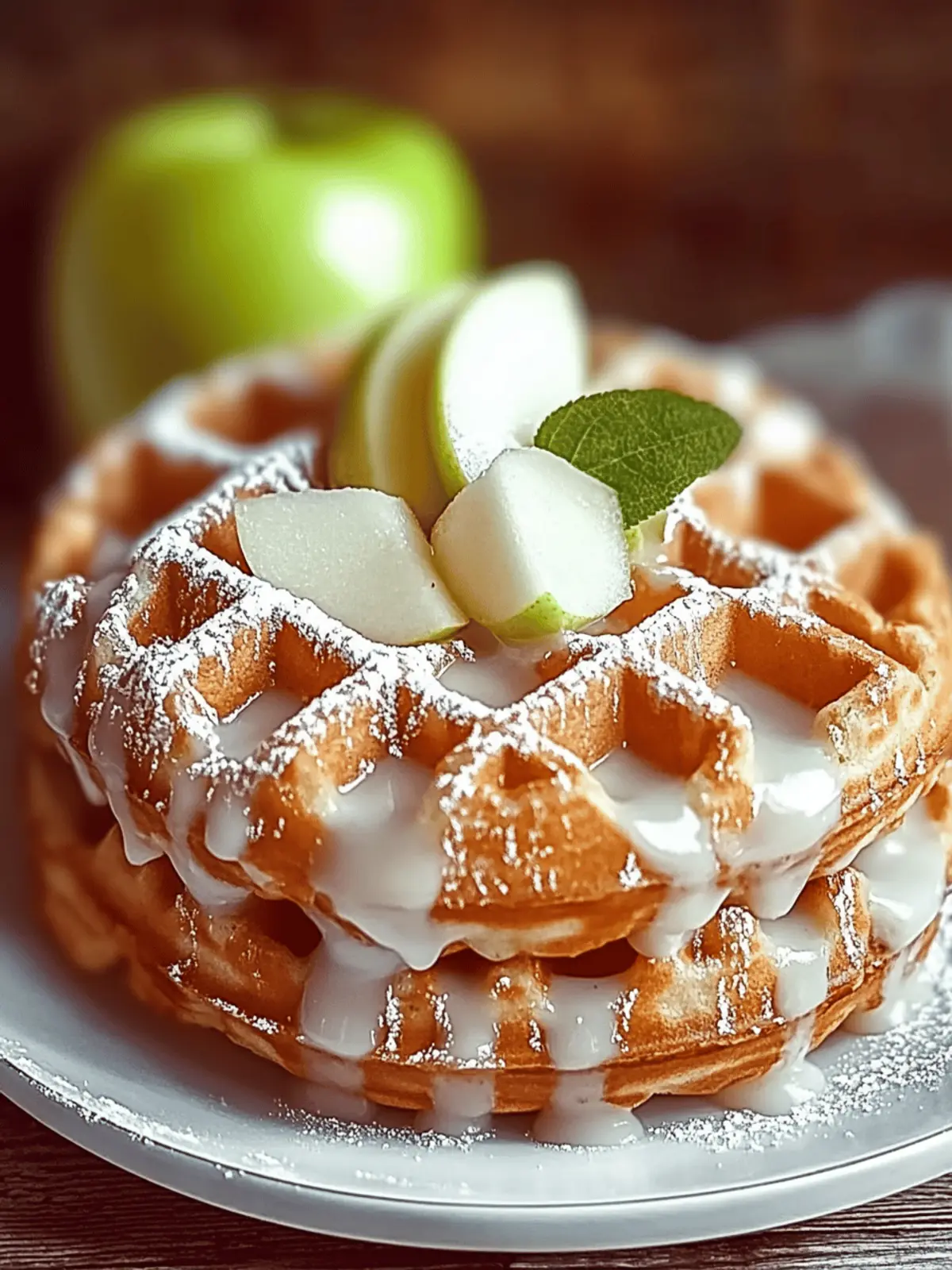 Apple Fritter Waffle Donuts