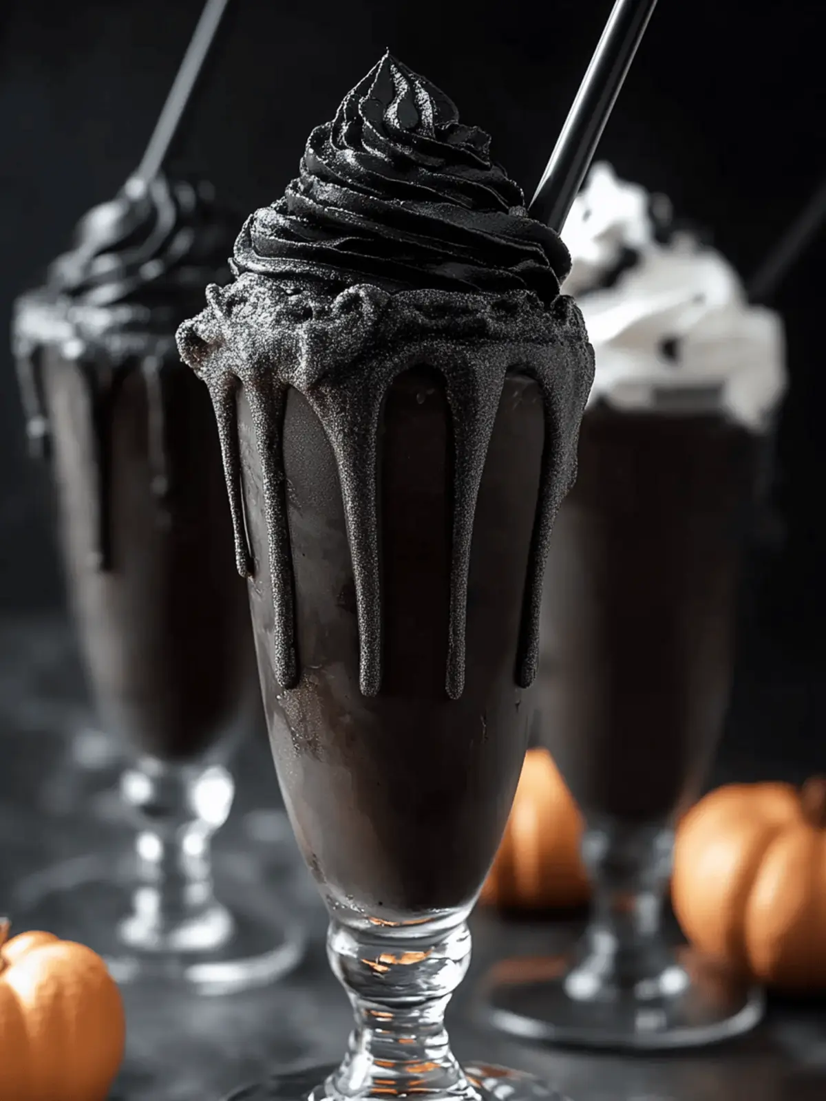 Spooky Black Milkshake