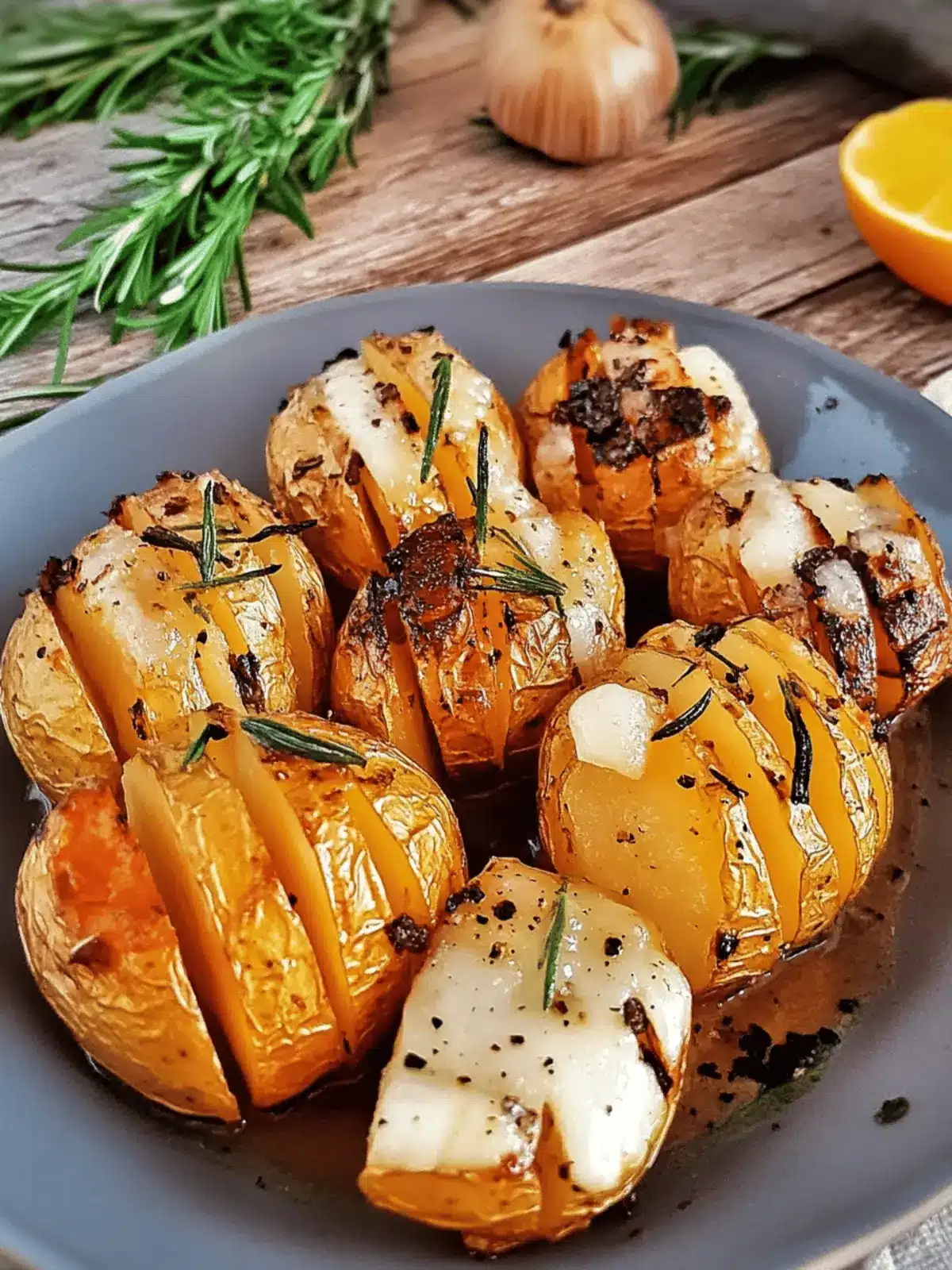 Garlic & Rosemary Oven Roasted Potatoes