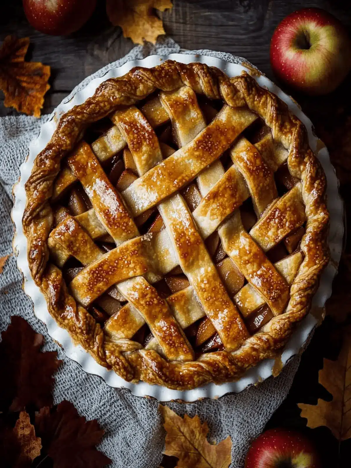 Irresistible Toffee Apple Pie with Creamy Vanilla Custard 2 Toffee Apple Pie