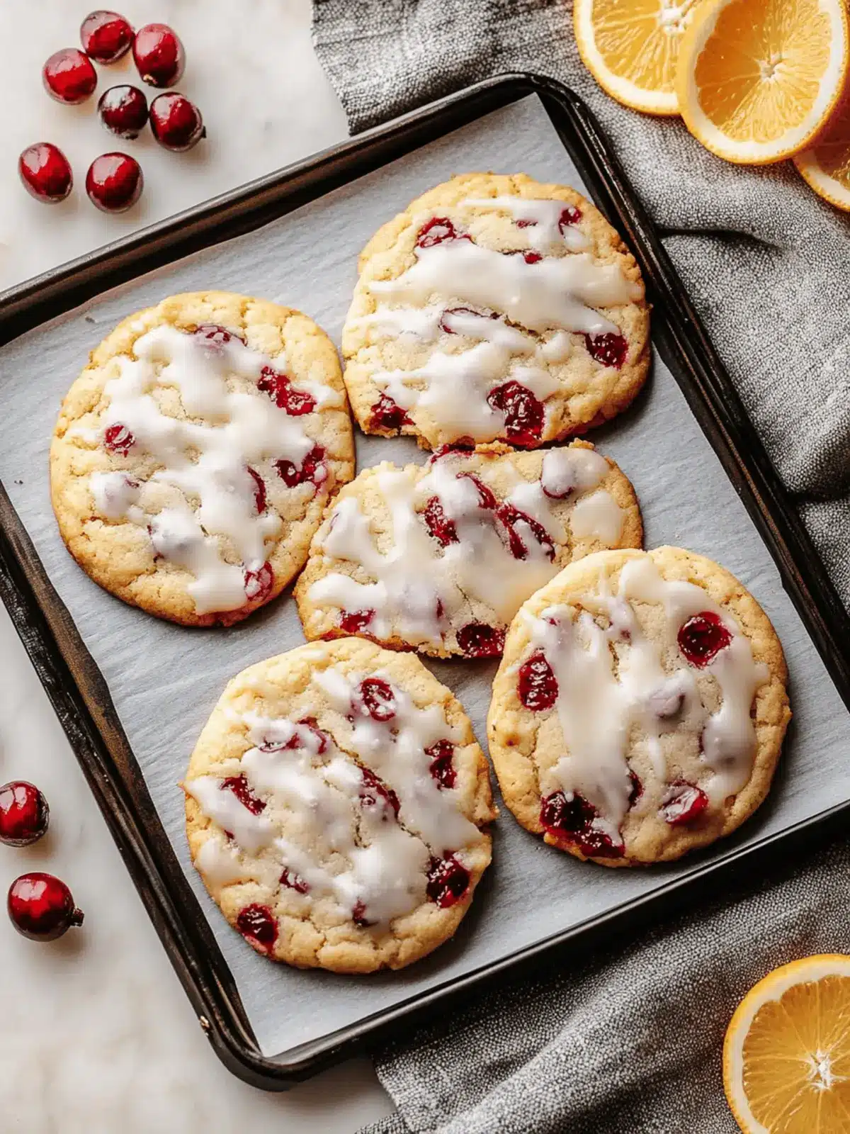 Christmas Cranberry Orange Cookies