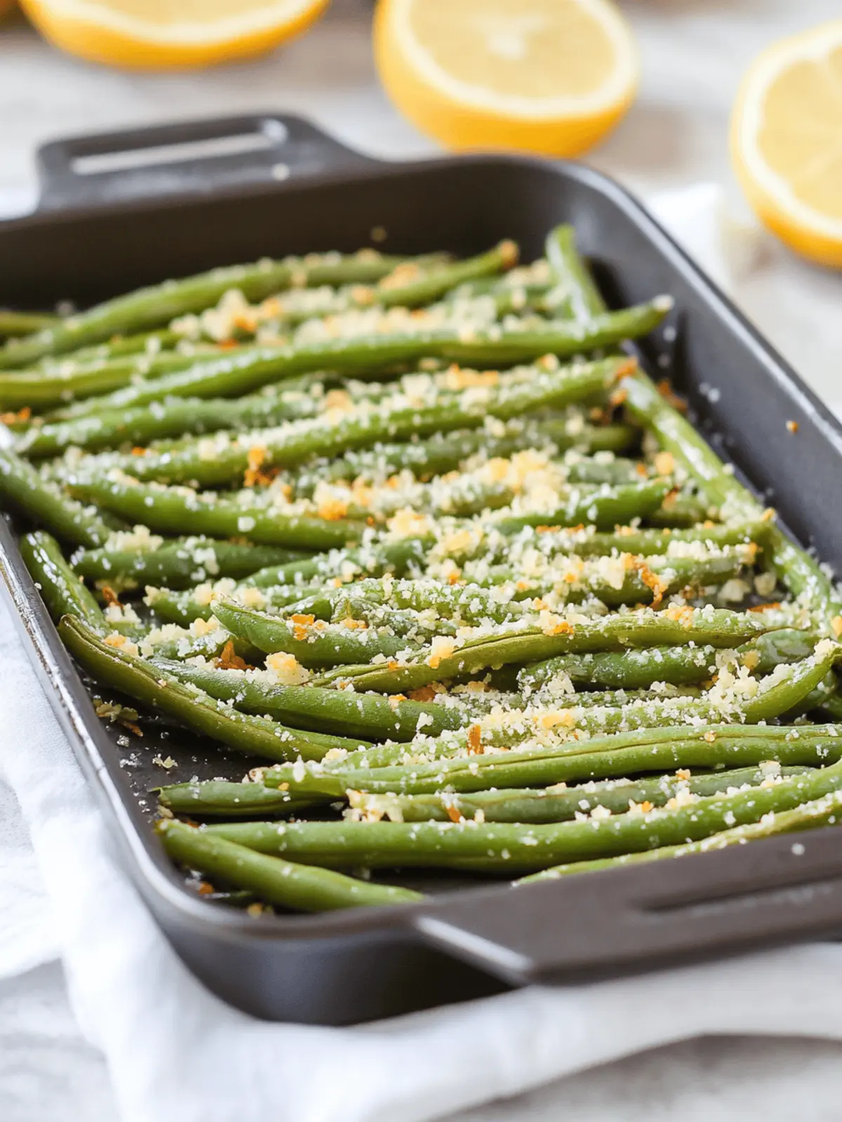 Roasted Parmesan Green Beans