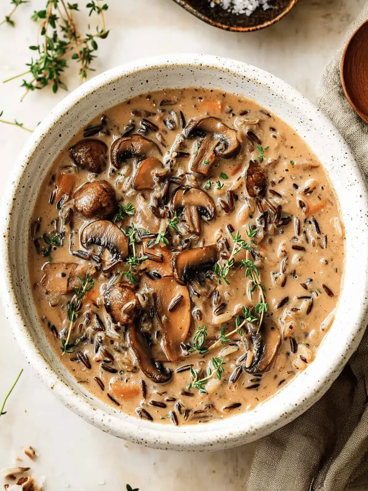 Wild Rice and Mushroom Soup