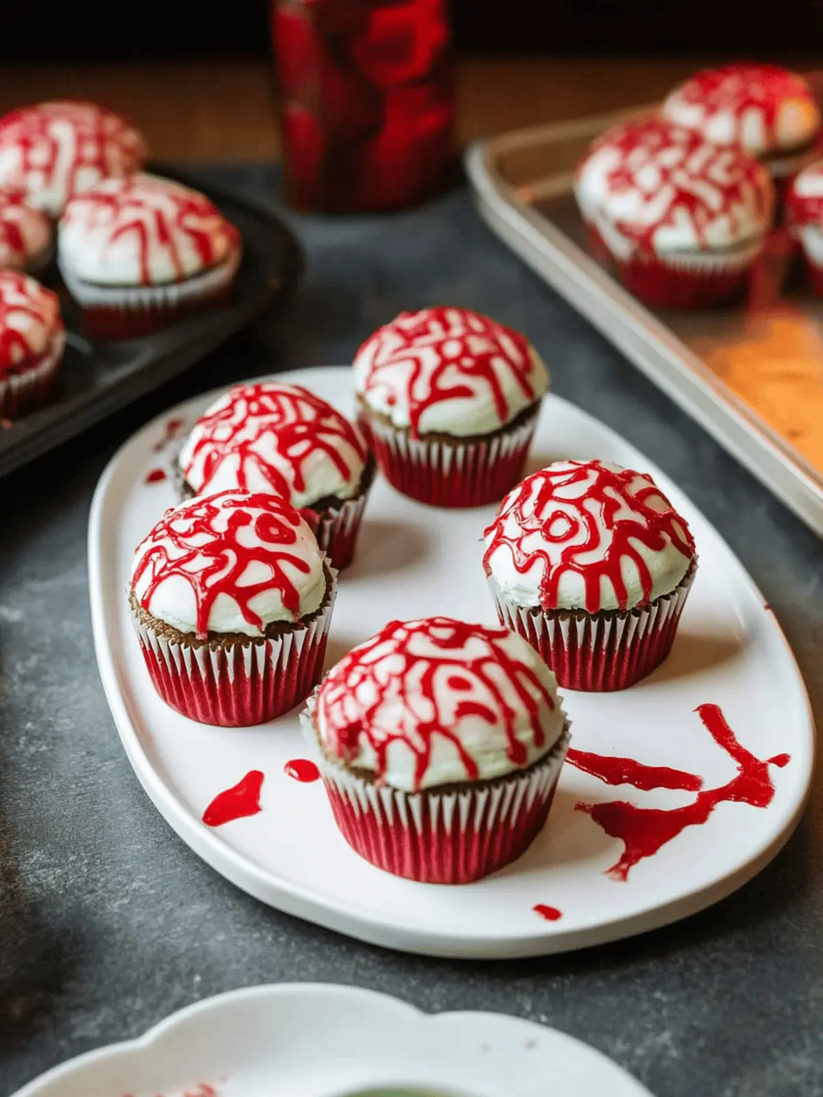 Zombie Halloween Cupcakes