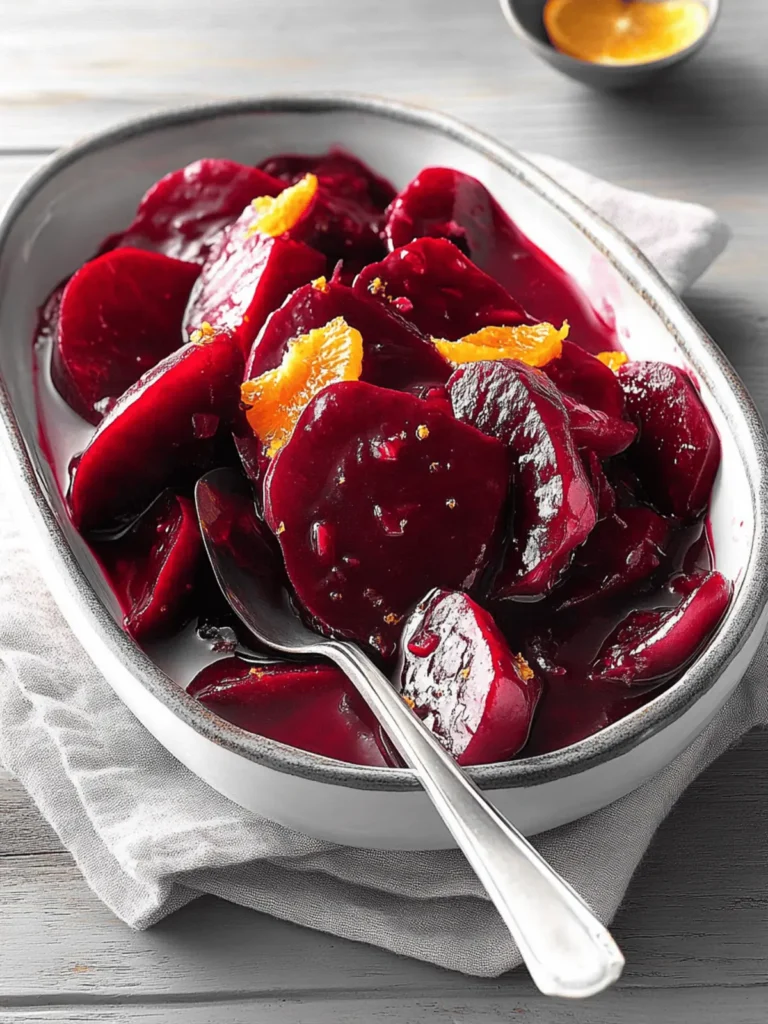 Beets in Orange Sauce