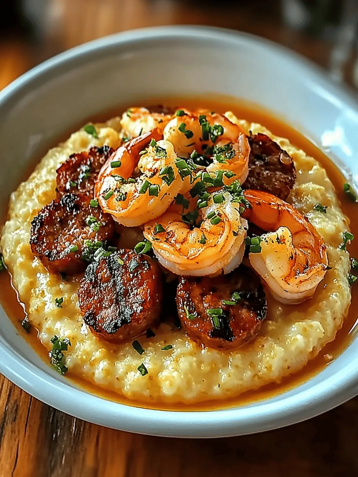 Savory Shrimp and Grits with Andouille Sausage Delight 3 Shrimp and Grits with Andouille Sausage