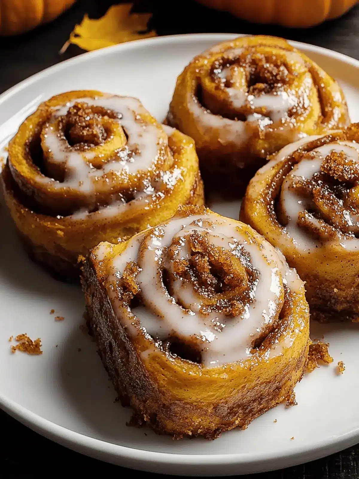 Pumpkin Chai Cinnamon Rolls