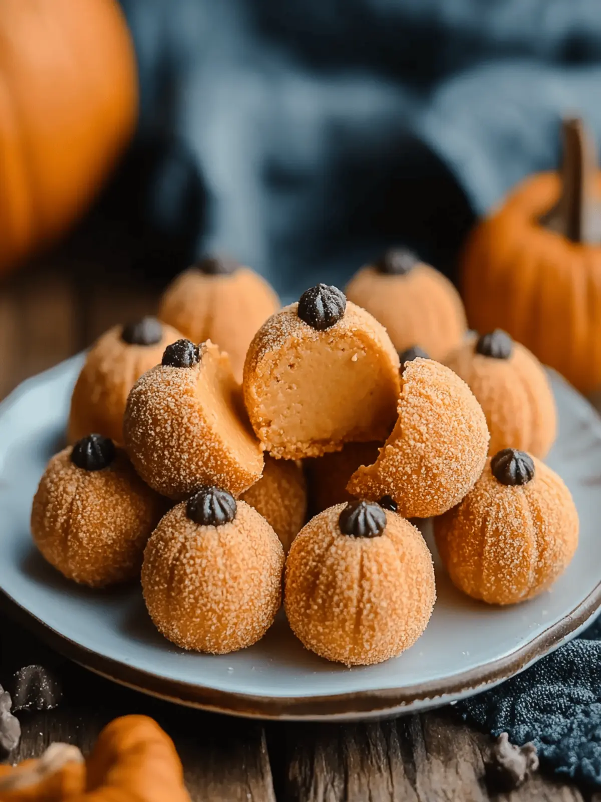 Pumpkin Cheesecake Truffles