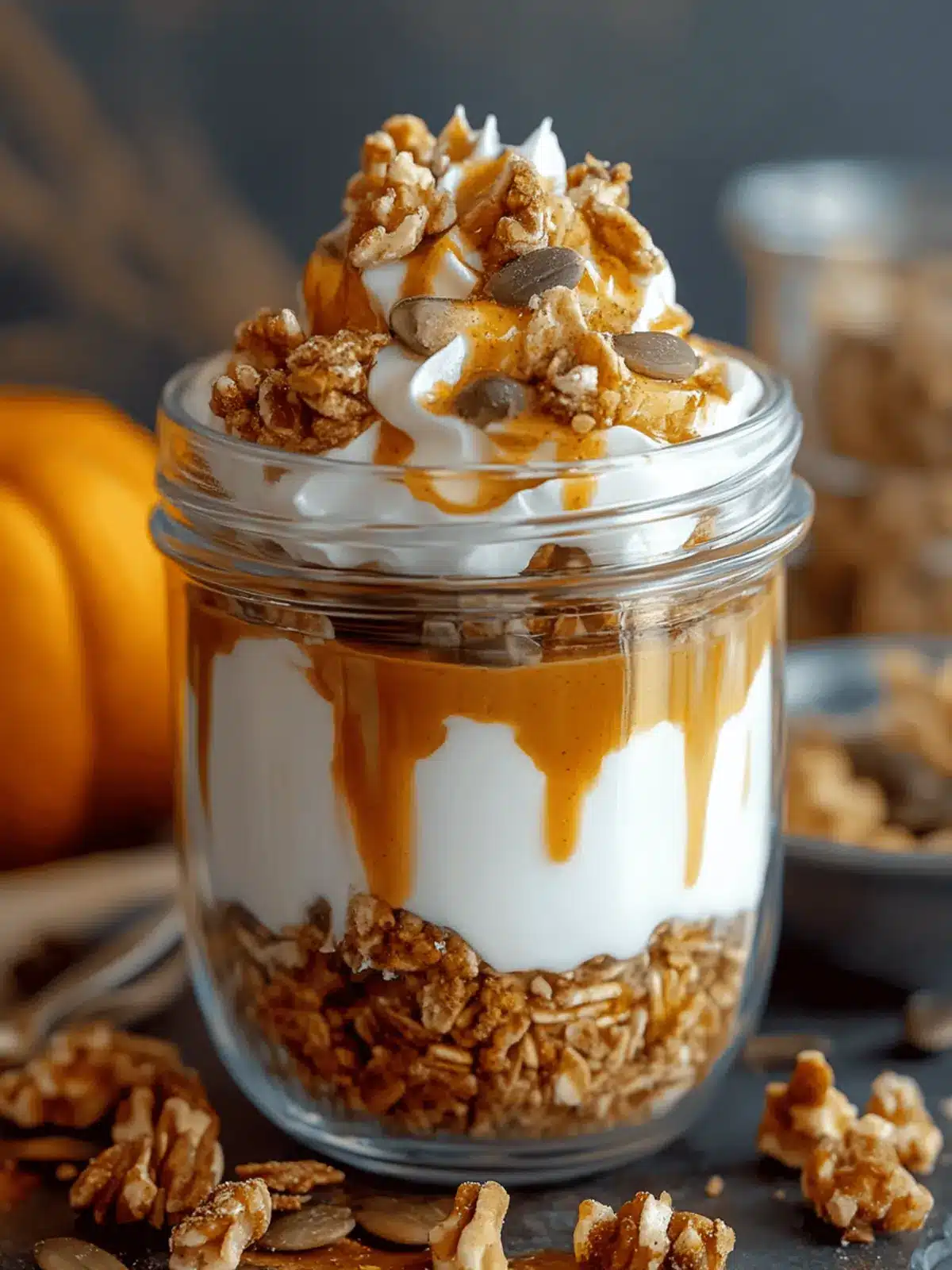Pumpkin Spice Yogurt Parfait