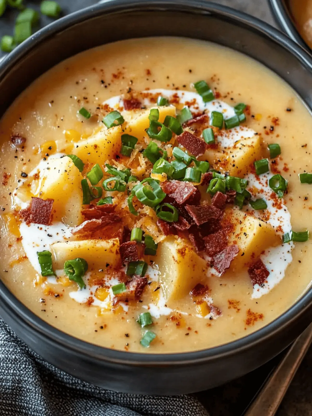 Comforting Loaded Baked Potato Soup for Cozy Nights In 2 Comforting Loaded Baked Potato Soup