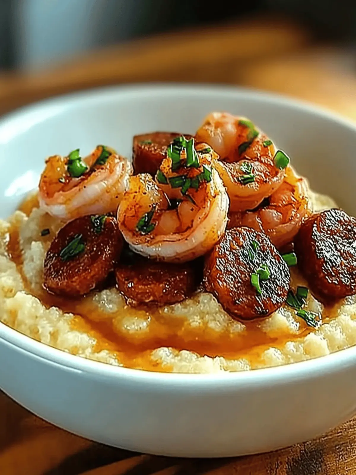 Savory Shrimp and Grits with Andouille Sausage Delight 4 Shrimp and Grits with Andouille Sausage