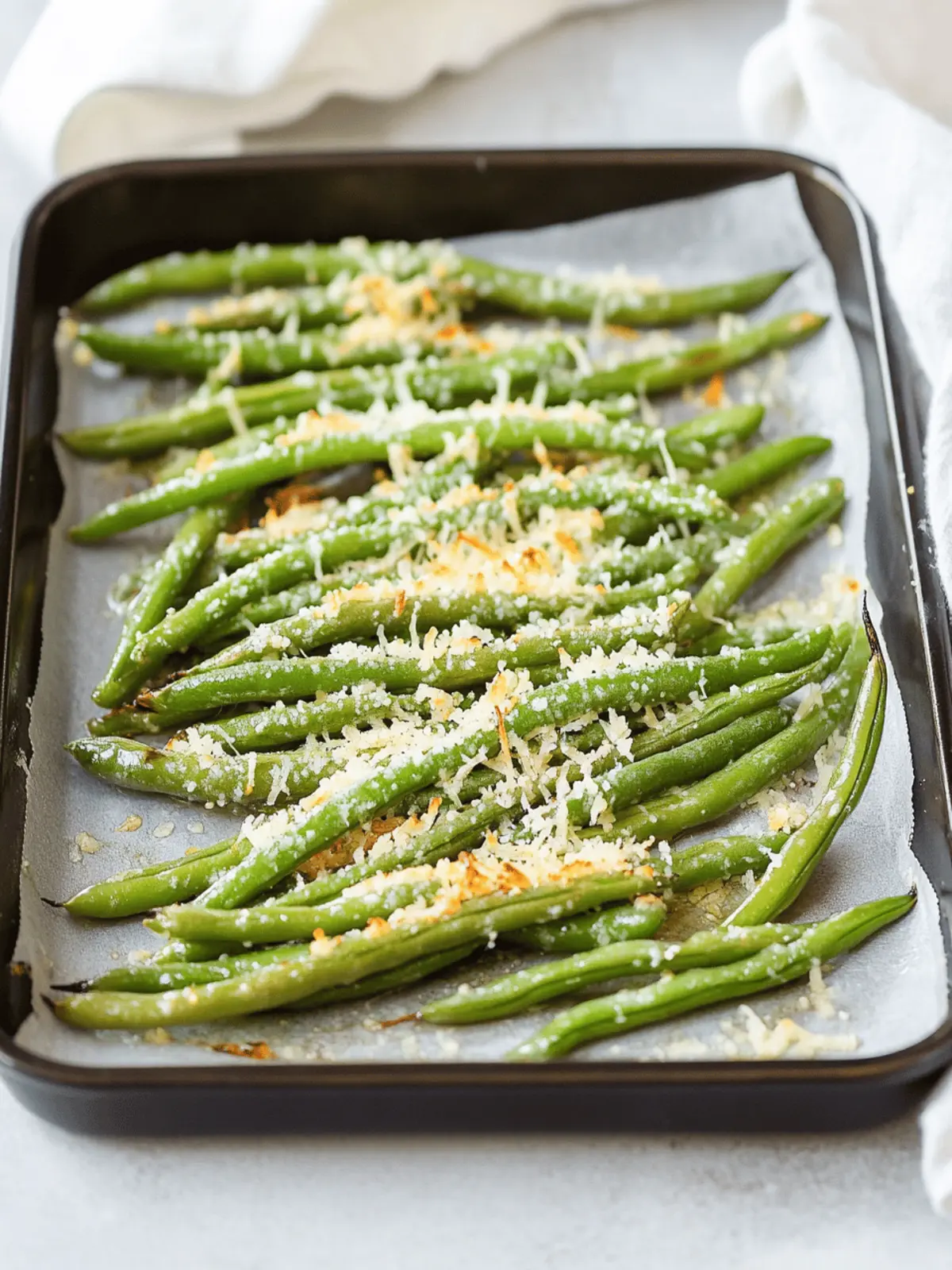 Roasted Parmesan Green Beans