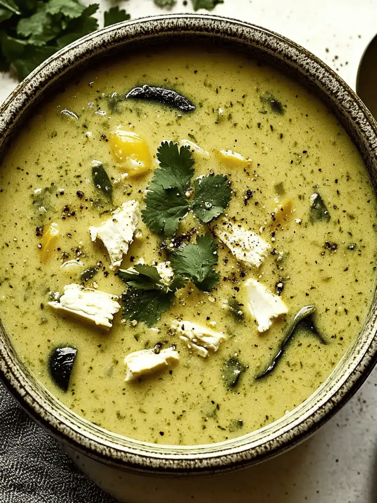 Roasted Poblano Soup