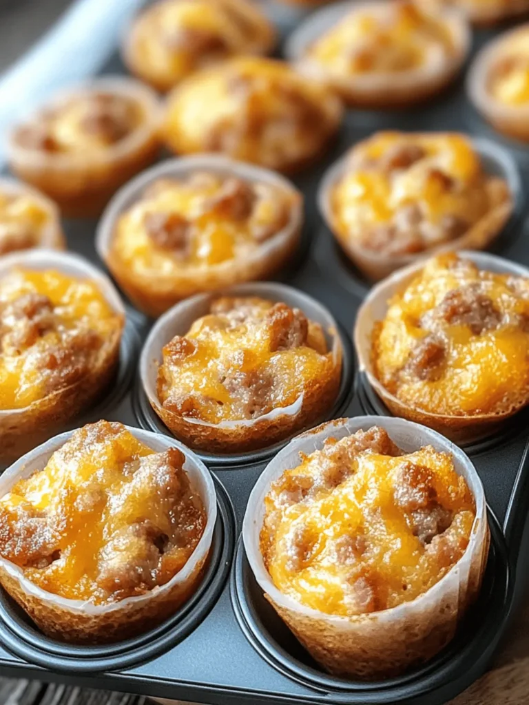 Pancake Sausage Mini Muffins
