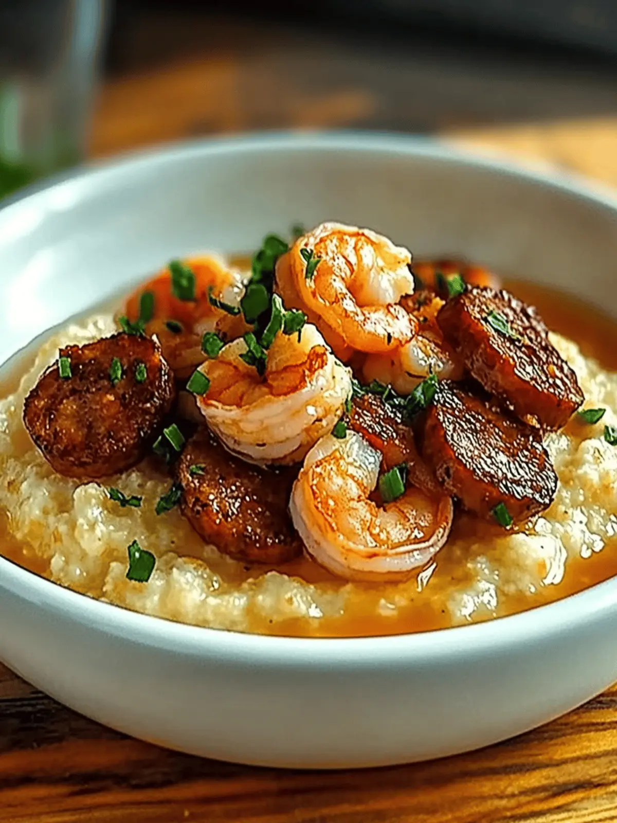 Savory Shrimp and Grits with Andouille Sausage Delight 2 Shrimp and Grits with Andouille Sausage