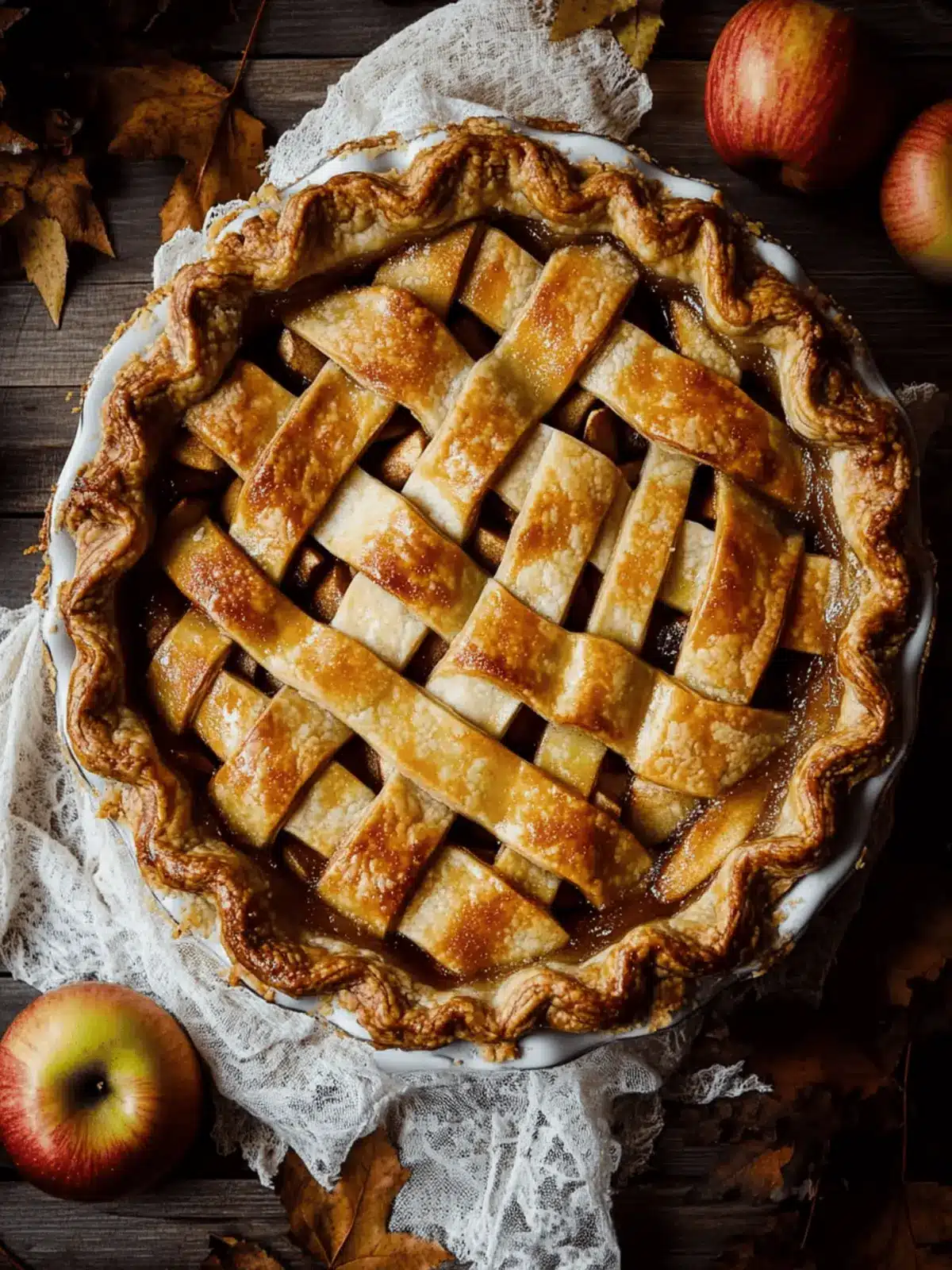 Irresistible Toffee Apple Pie with Creamy Vanilla Custard 4 Toffee Apple Pie