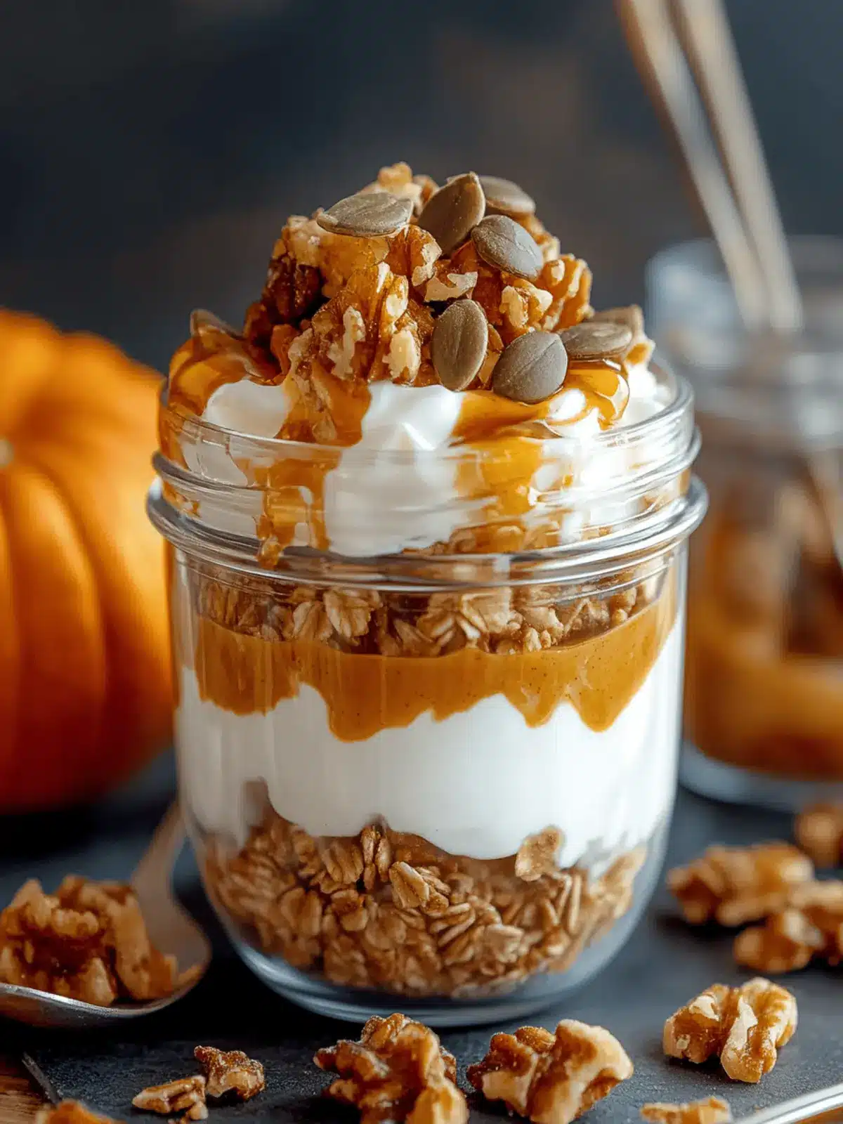 Pumpkin Spice Yogurt Parfait