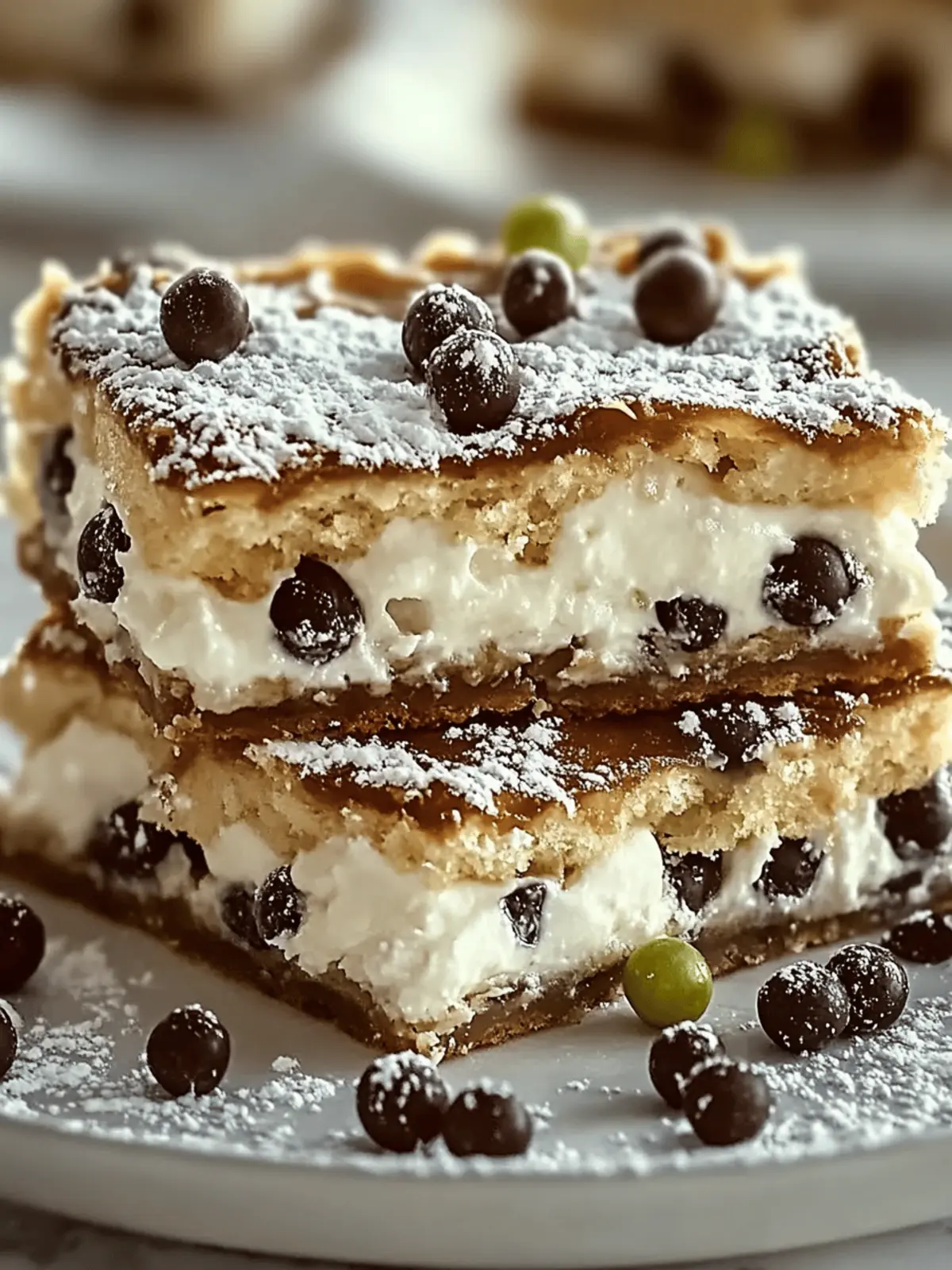 Classic Cannoli Squares
