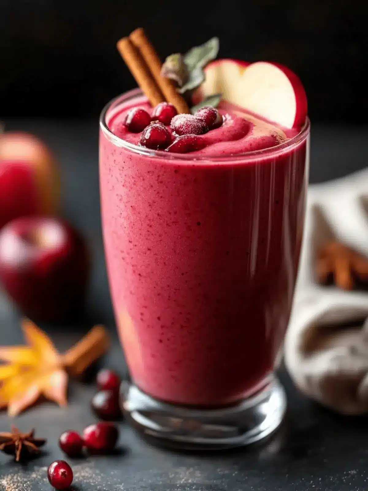 Cranberry Apple Spice Smoothie