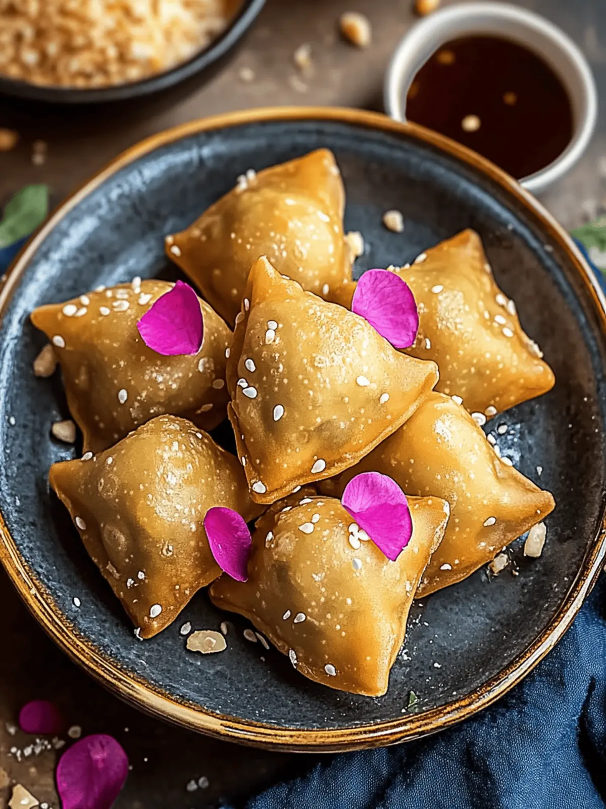 Kalakand Wontons