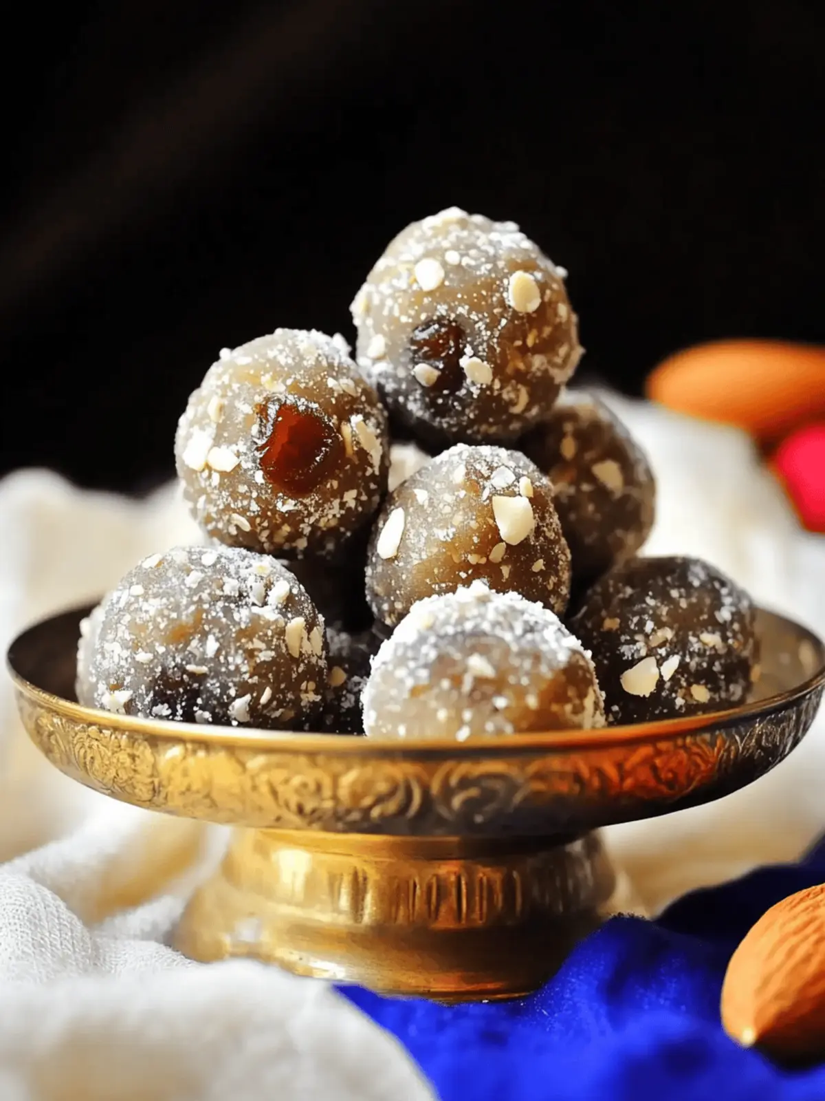 Almond Date Ladoos