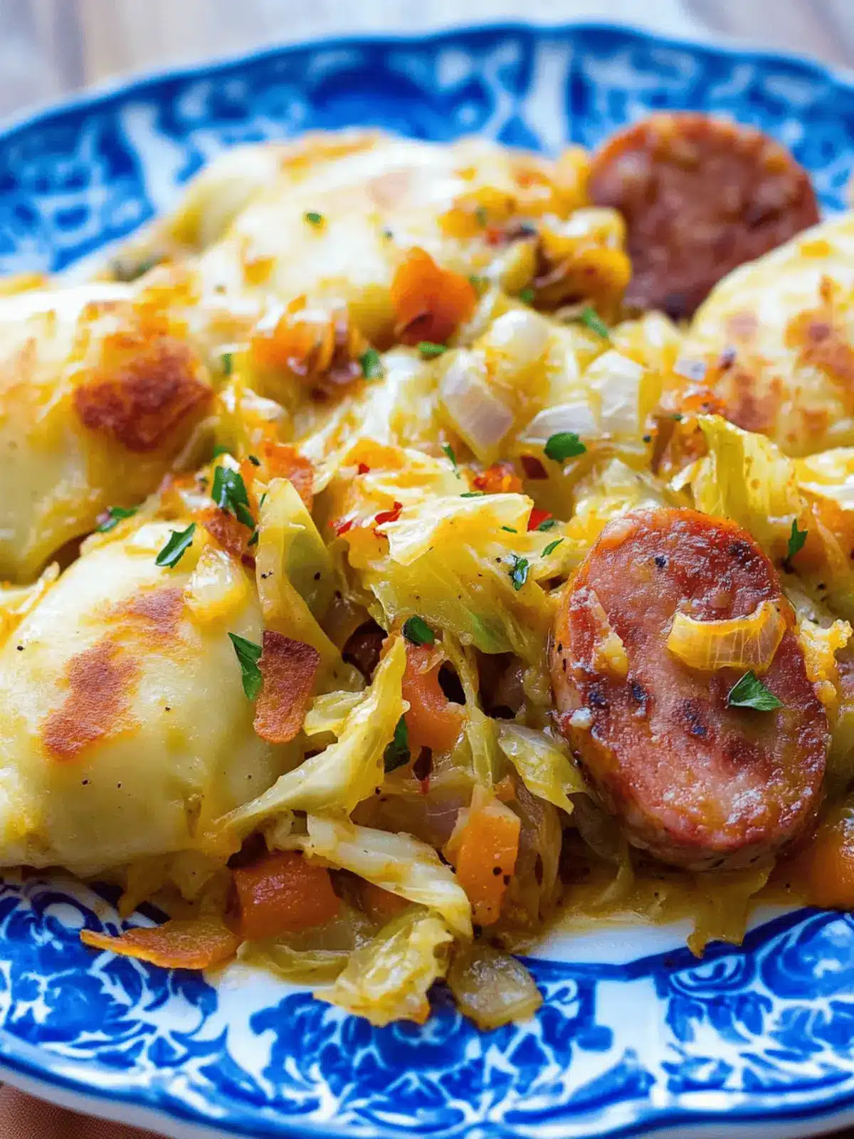 Easy Kielbasa, Pierogi & Fried Cabbage – Comfort Food Bliss 3 Kielbasa, Pierogi & Fried Cabbage