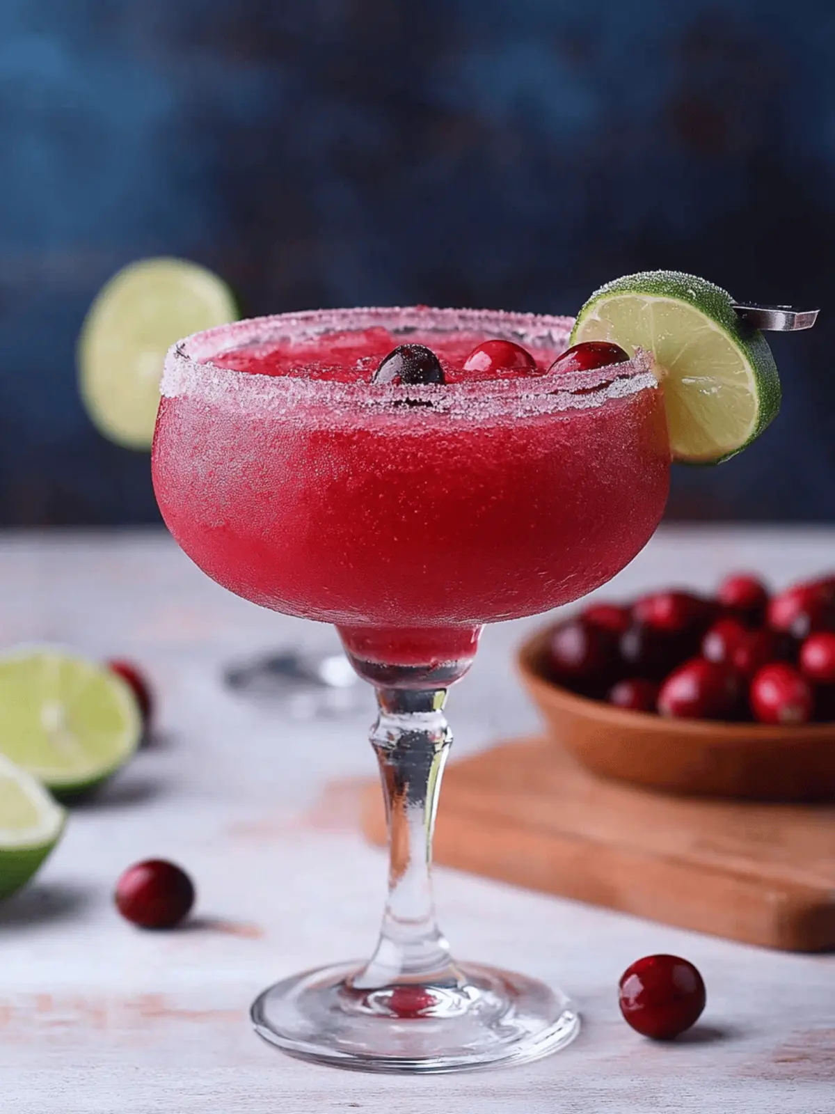Frozen Cranberry Margarita