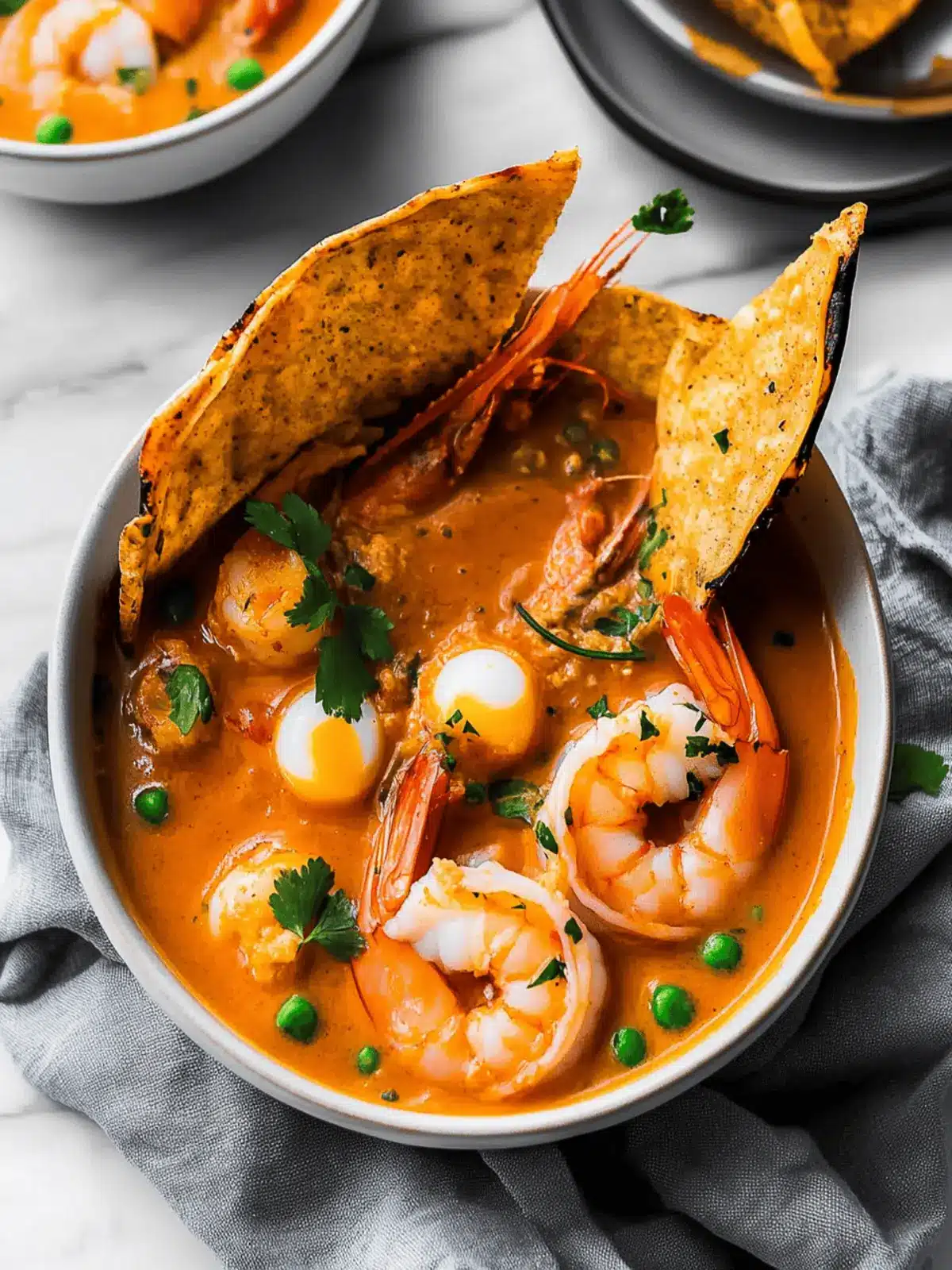 Peruvian Chupe with Shrimp