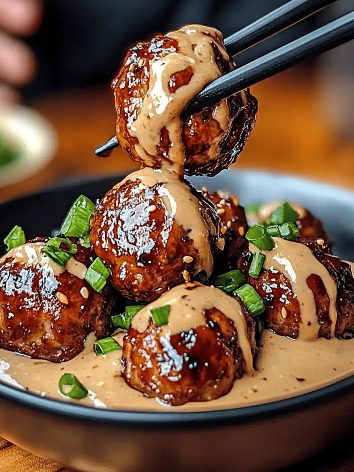 Korean BBQ Meatballs with Spicy Mayo - A Flavor Explosion! 4 Korean BBQ Meatballs