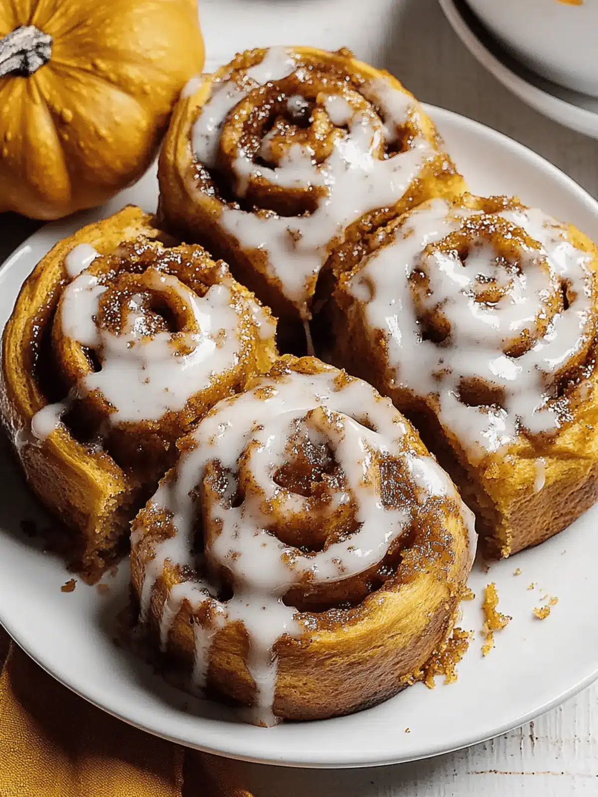 Pumpkin Chai Cinnamon Rolls