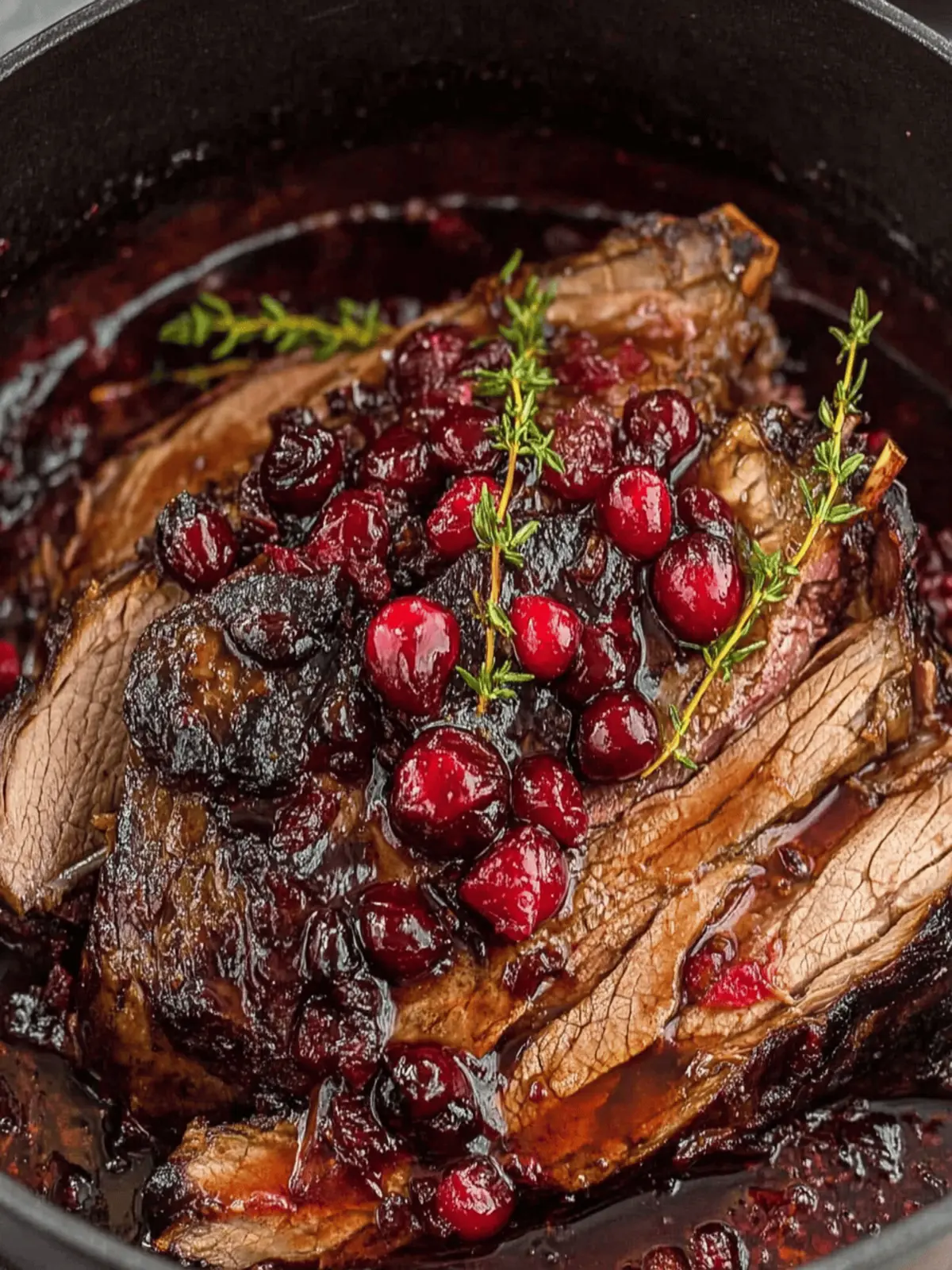 Cranberry Balsamic Roast Beef
