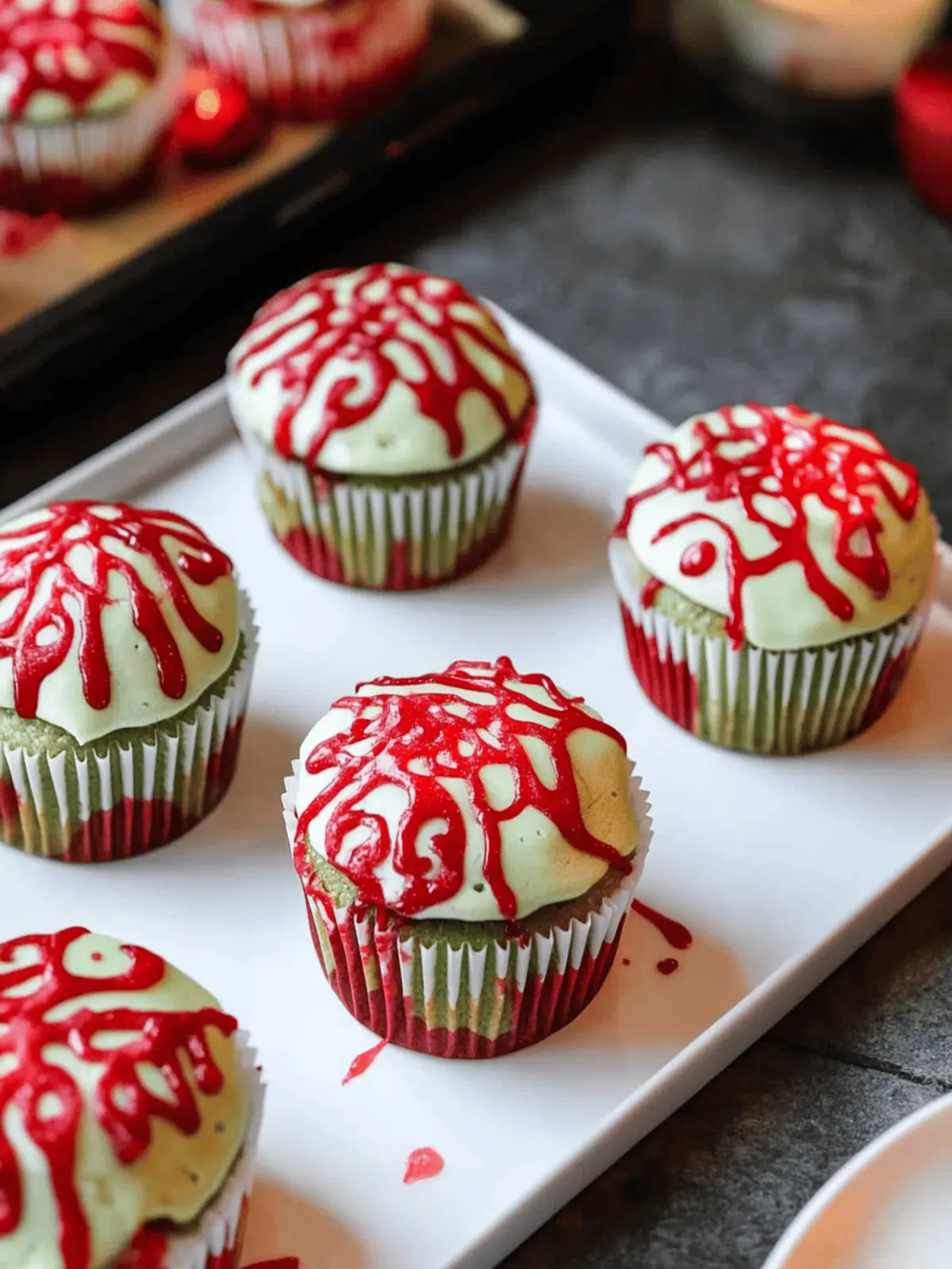 Zombie Halloween Cupcakes