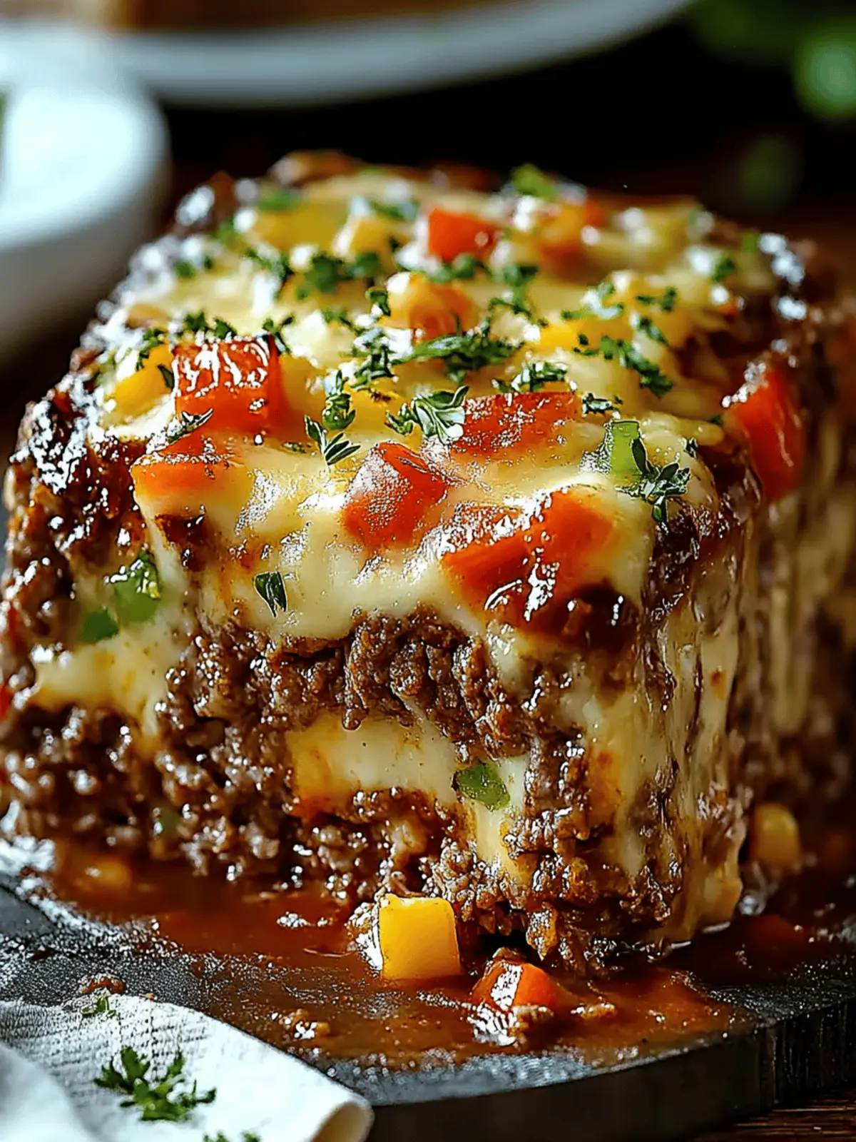 Philly Cheesesteak Meatloaf
