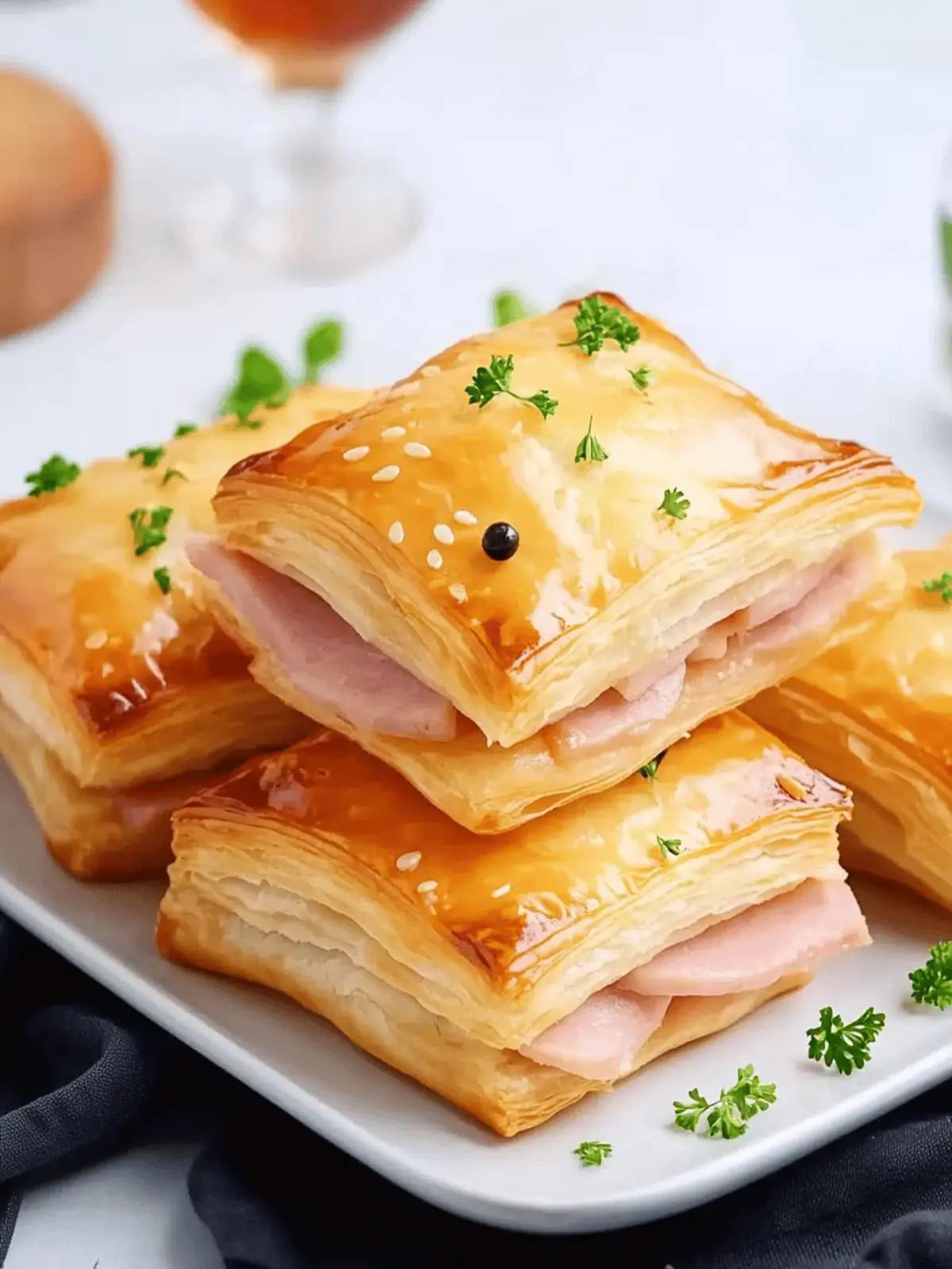 Ham and Cheese Puff Pastry