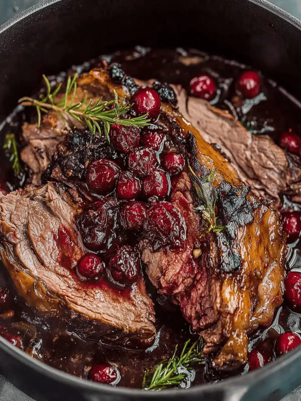 Cranberry Balsamic Roast Beef
