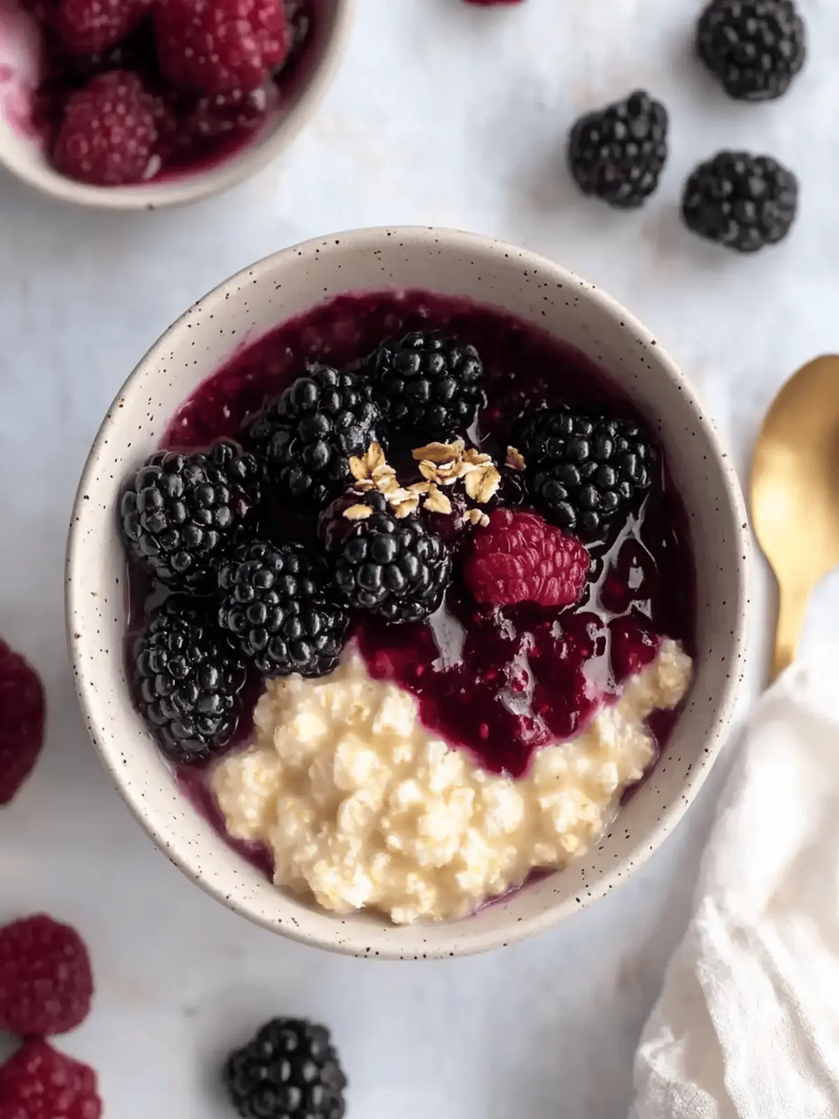 Creamy Custard Oats with Mixed Berry Bliss Awaits You 2 Custard Oats with Mixed Berry