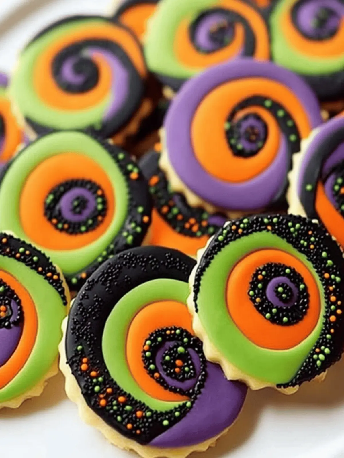 Halloween Pinwheel Sugar Cookies That Wow with Color and Flavor 4 Halloween Pinwheel Sugar Cookies