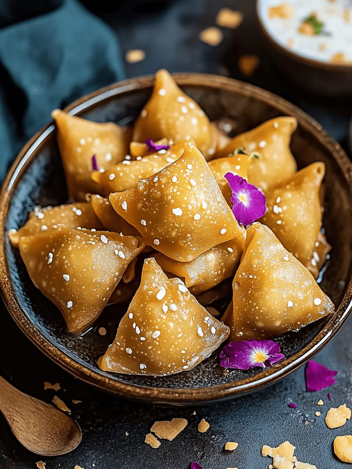 Kalakand Wontons