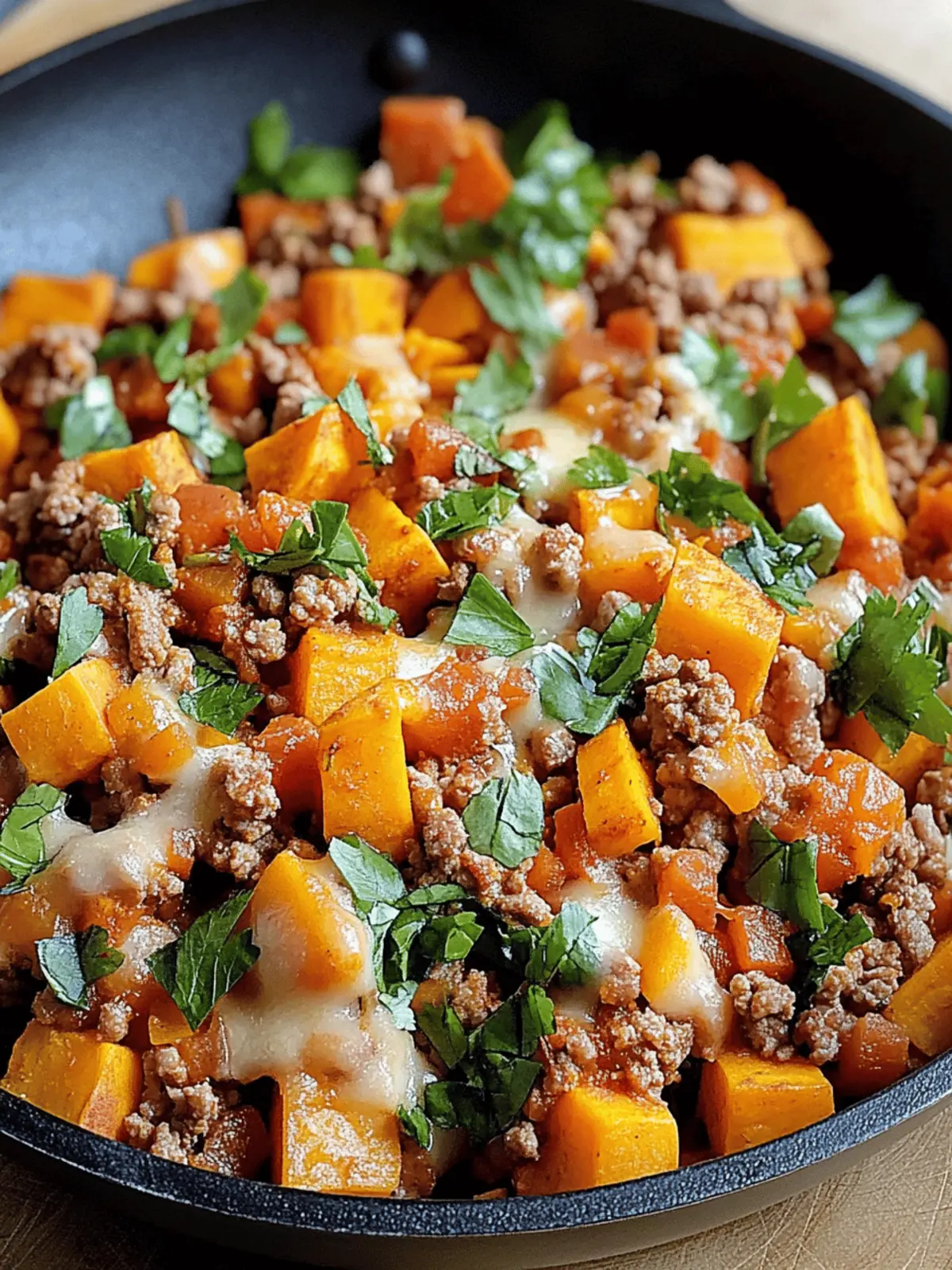 Ground Turkey Sweet Potato Skillet