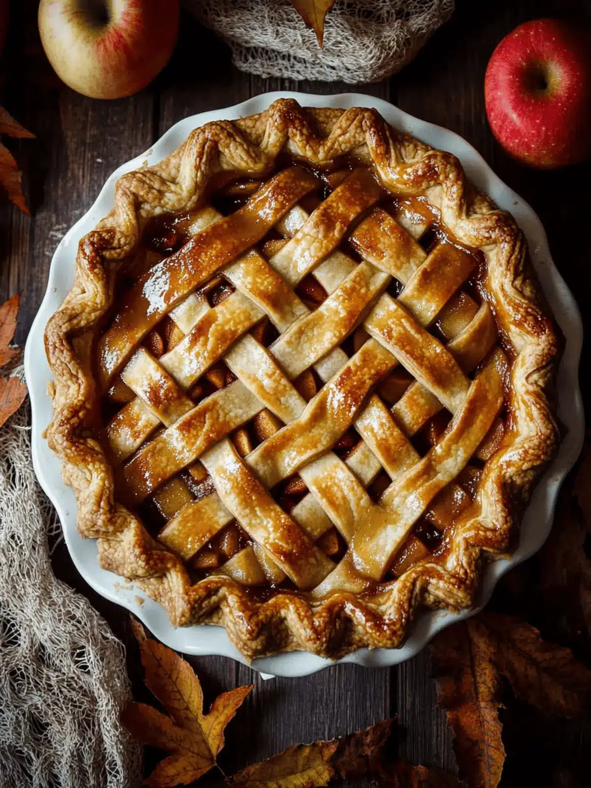 Irresistible Toffee Apple Pie with Creamy Vanilla Custard 3 Toffee Apple Pie