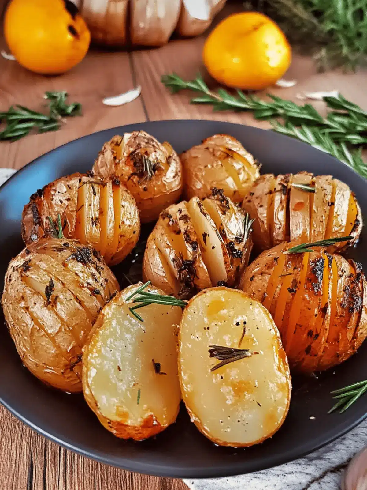 Garlic & Rosemary Oven Roasted Potatoes