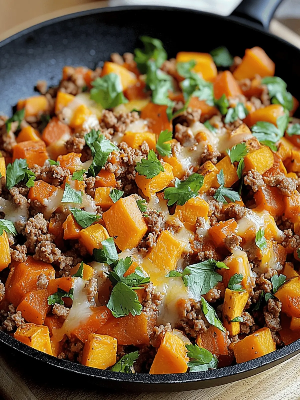 Ground Turkey Sweet Potato Skillet