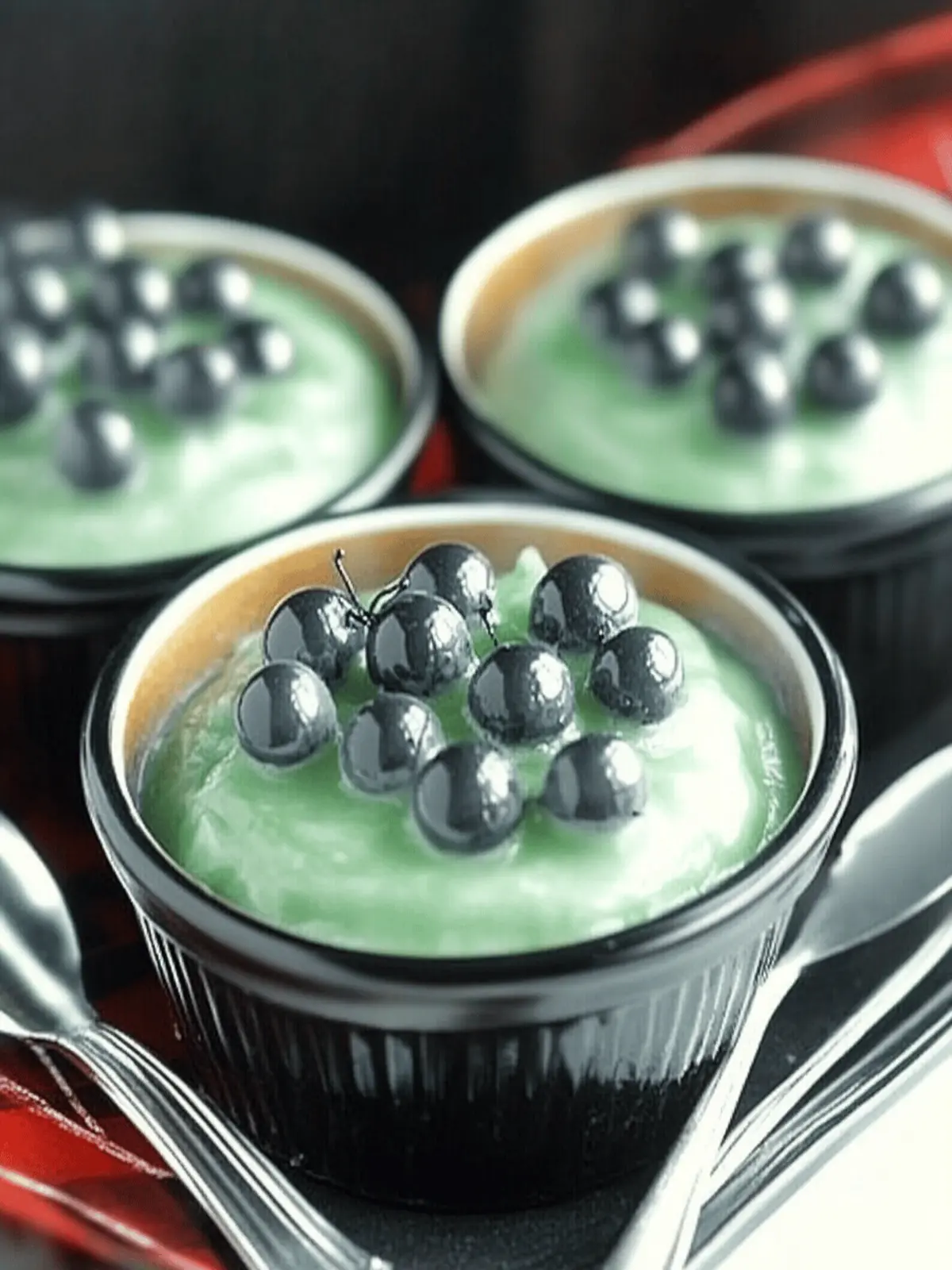 Creepy Spider Egg Pudding