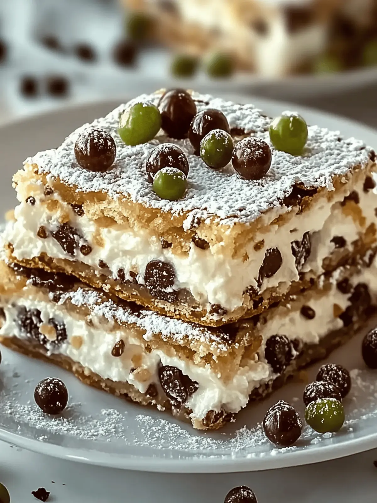 Classic Cannoli Squares